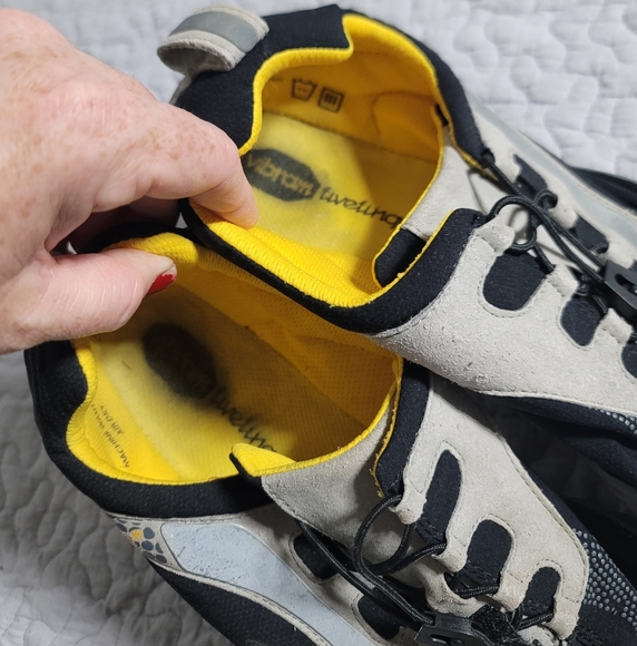 VIBRAM Bikila Five Fingers Barefoot Running Shoes size 47 Mens 1 M358 Black Gray - Picture 3 of 7